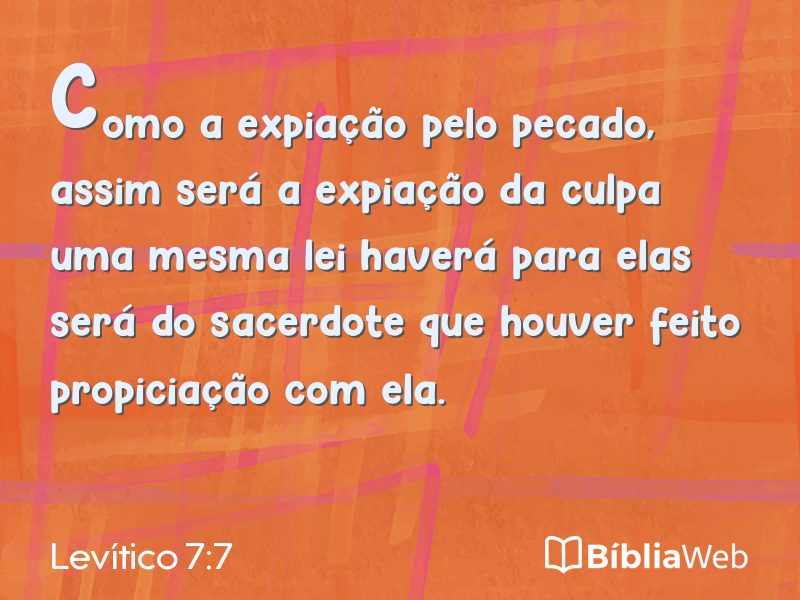 Levítico 7:7 em imagem para compartilhar