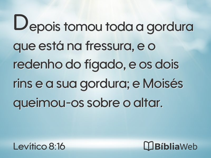 Levítico 8:16 em imagem para compartilhar