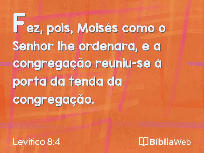 Levítico 8:4 em imagem para compartilhar