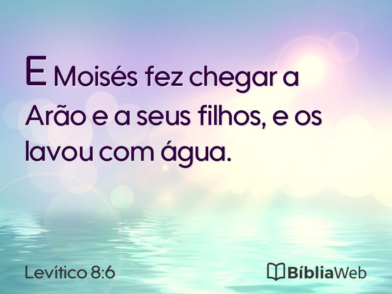 Levítico 8:6 em imagem para compartilhar