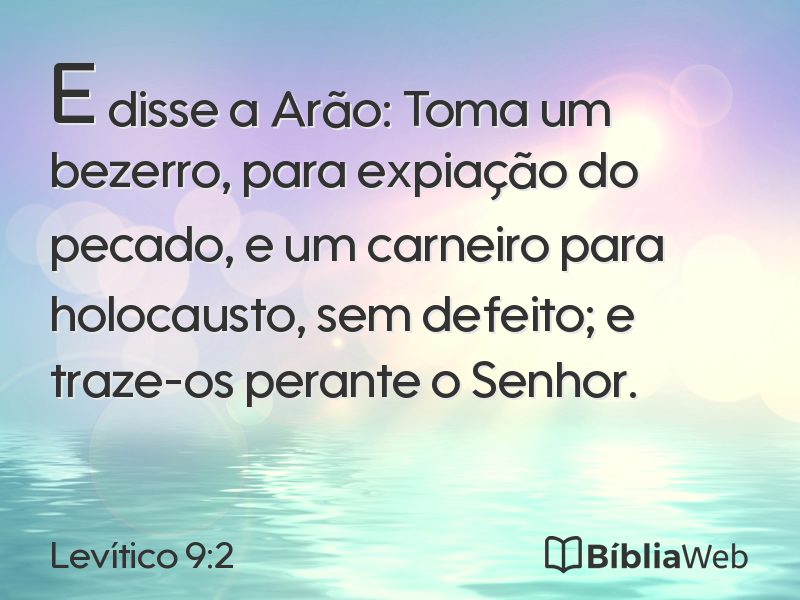 Levítico 9:2 em imagem para compartilhar