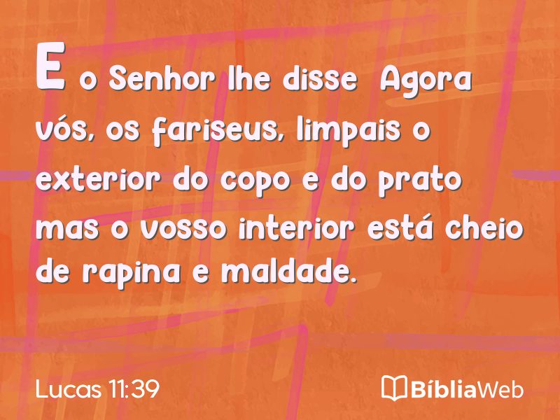 Lucas 11:39 em imagem para compartilhar
