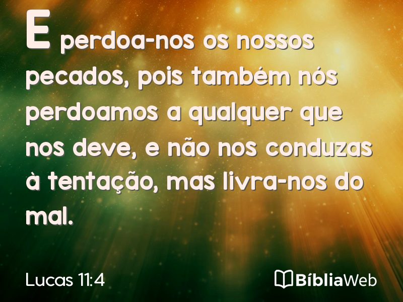 Lucas 11:4 em imagem para compartilhar