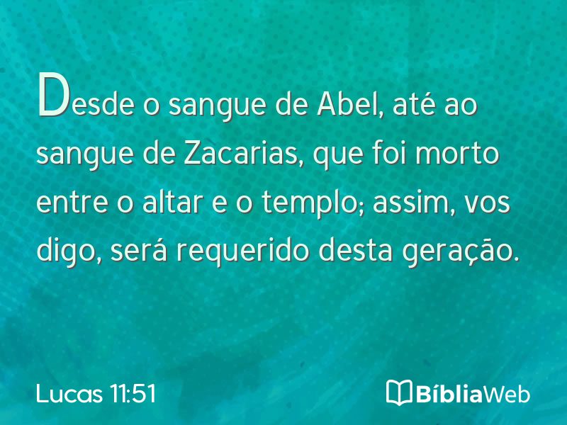 Lucas 11:51 em imagem para compartilhar