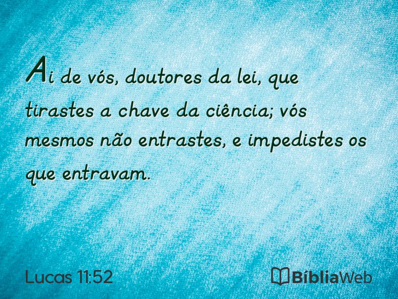 Lucas 11:52 em imagem para compartilhar
