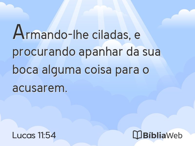 Lucas 11:54 em imagem para compartilhar