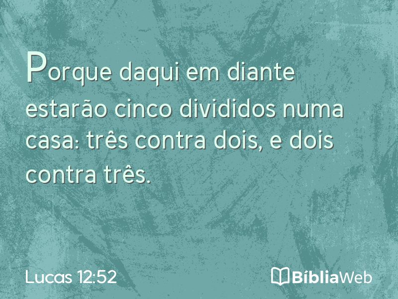 Lucas 12:52 em imagem para compartilhar