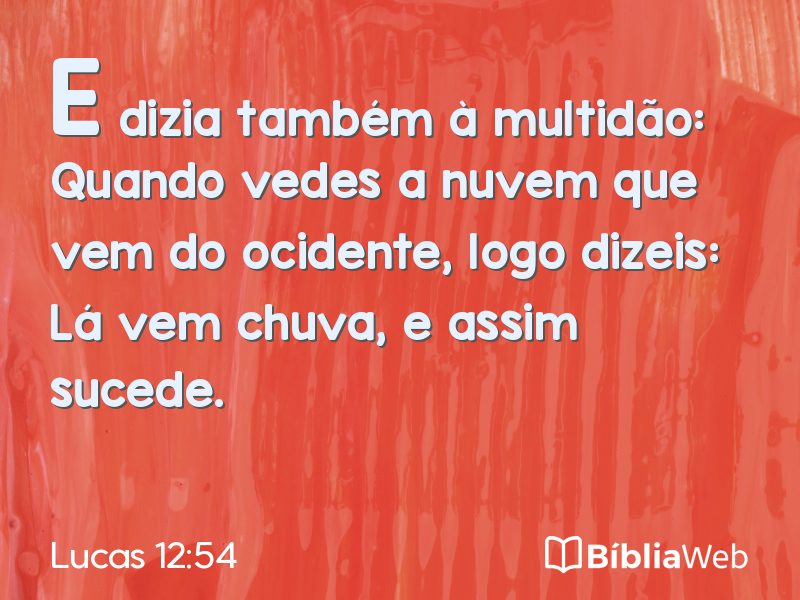 Lucas 12:54 em imagem para compartilhar