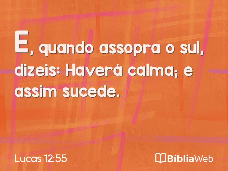 Lucas 12:55 em imagem para compartilhar