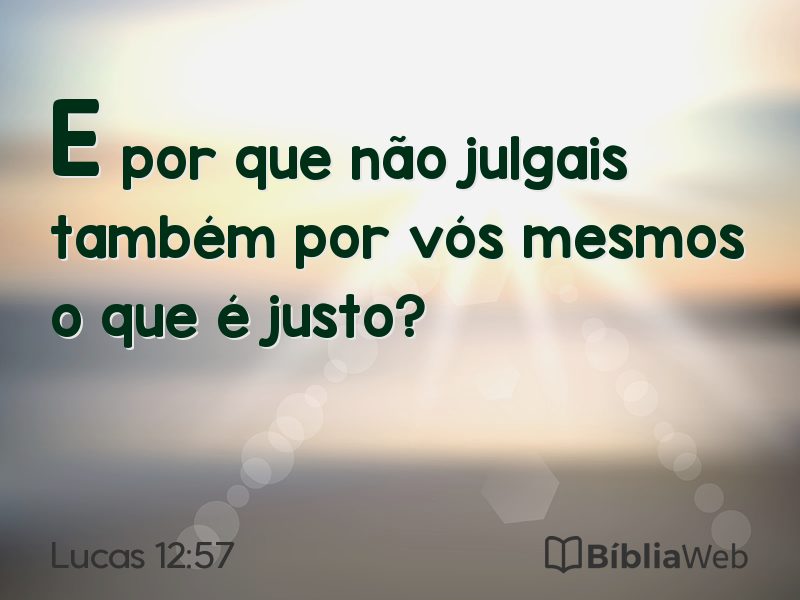 Lucas 12:57 em imagem para compartilhar
