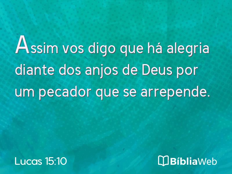 Lucas 15:10 em imagem para compartilhar