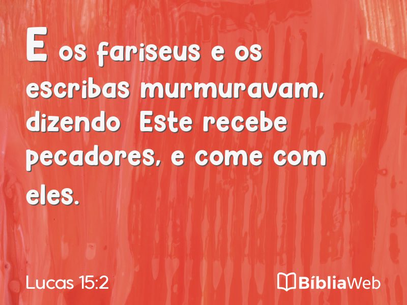 Lucas 15:2 em imagem para compartilhar