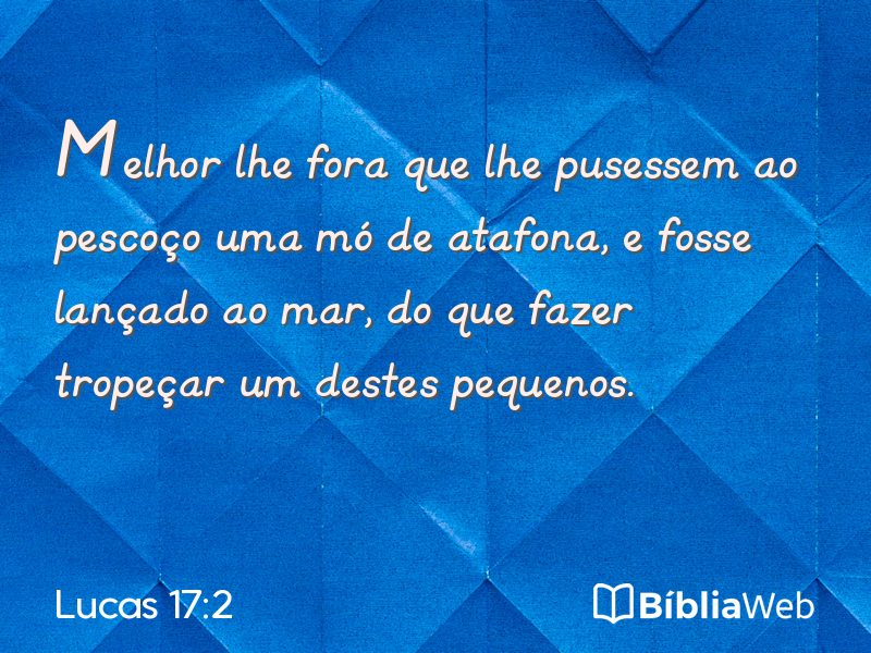 Lucas 17:2 em imagem para compartilhar