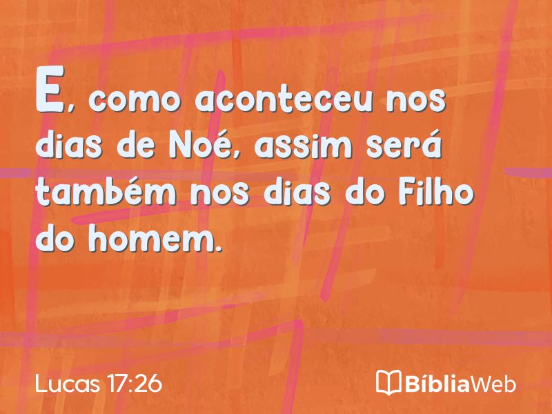 Lucas 17:26 em imagem para compartilhar