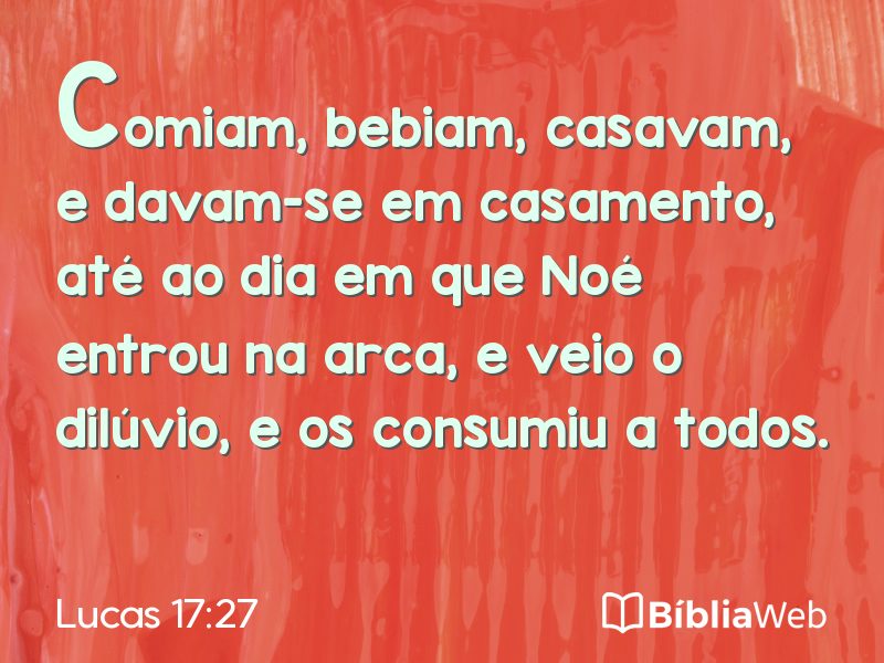 Lucas 17:27 em imagem para compartilhar