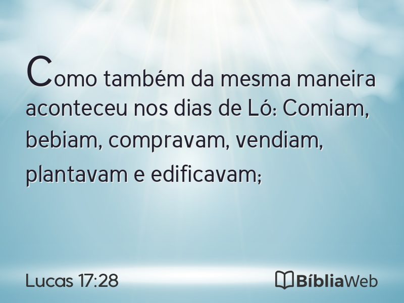 Lucas 17:28 em imagem para compartilhar