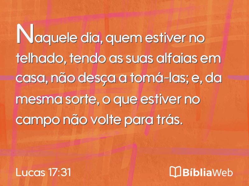 Lucas 17:31 em imagem para compartilhar