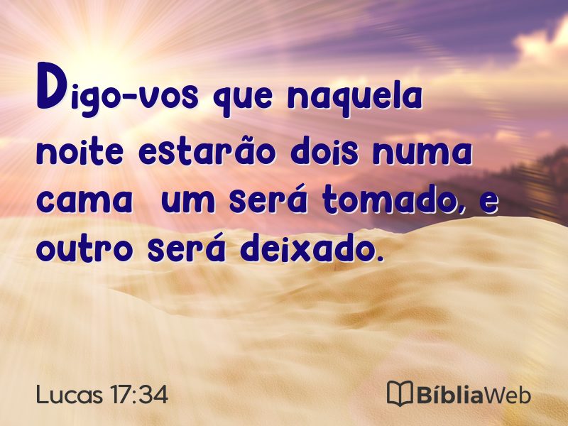 Lucas 17:34 em imagem para compartilhar