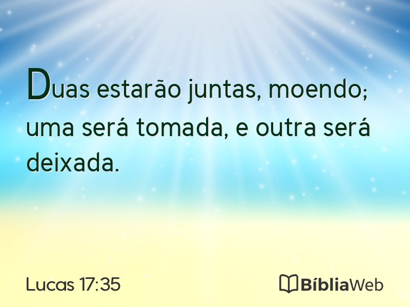 Lucas 17:35 em imagem para compartilhar