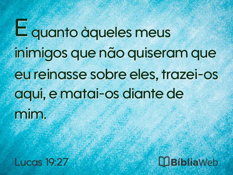 Lucas 19:27 em imagem para compartilhar