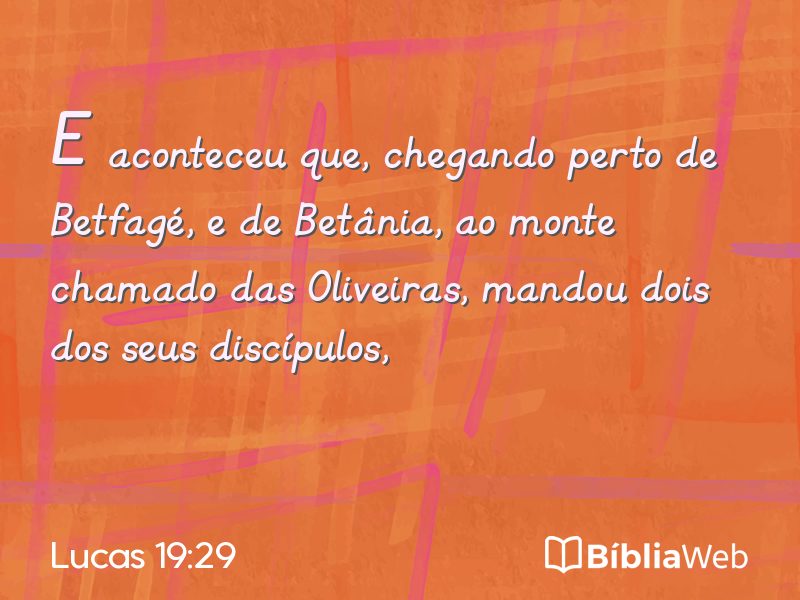 Lucas 19:29 em imagem para compartilhar