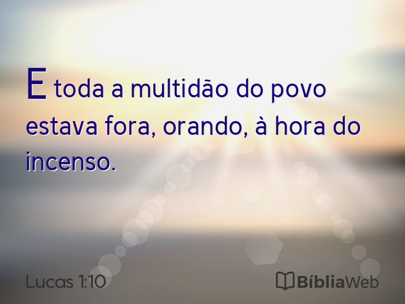 Lucas 1:10 em imagem para compartilhar
