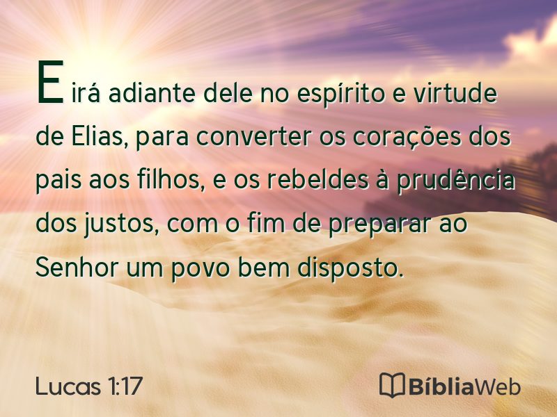 Lucas 1:17 em imagem para compartilhar