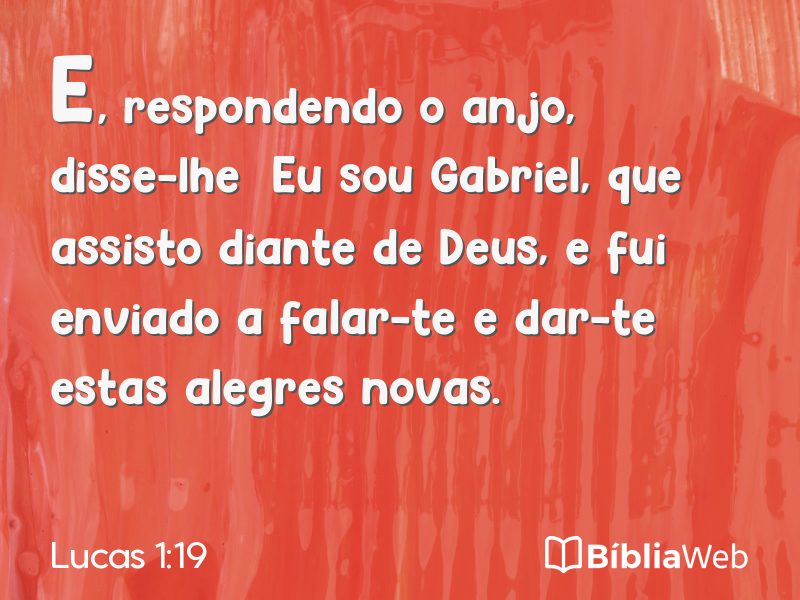 Lucas 1:19 em imagem para compartilhar