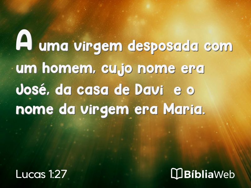 Lucas 1:27 em imagem para compartilhar