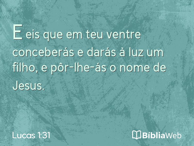 Lucas 1:31 em imagem para compartilhar