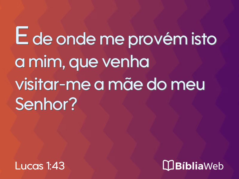 Lucas 1:43 em imagem para compartilhar