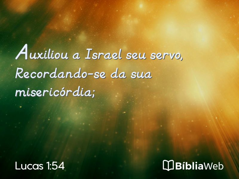 Lucas 1:54 em imagem para compartilhar