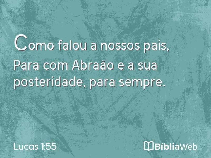 Lucas 1:55 em imagem para compartilhar