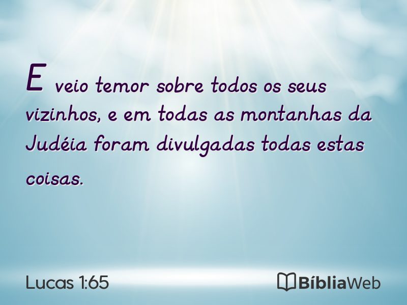 Lucas 1:65 em imagem para compartilhar
