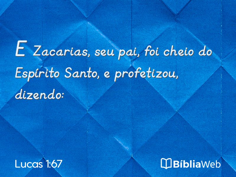 Lucas 1:67 em imagem para compartilhar