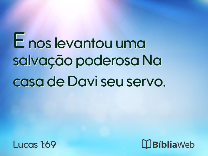 Lucas 1:69 em imagem para compartilhar