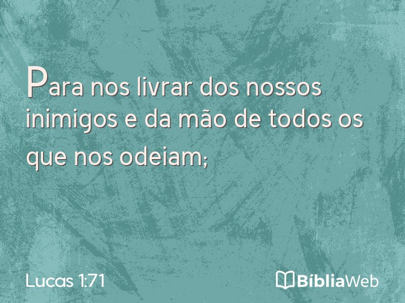 Lucas 1:71 em imagem para compartilhar