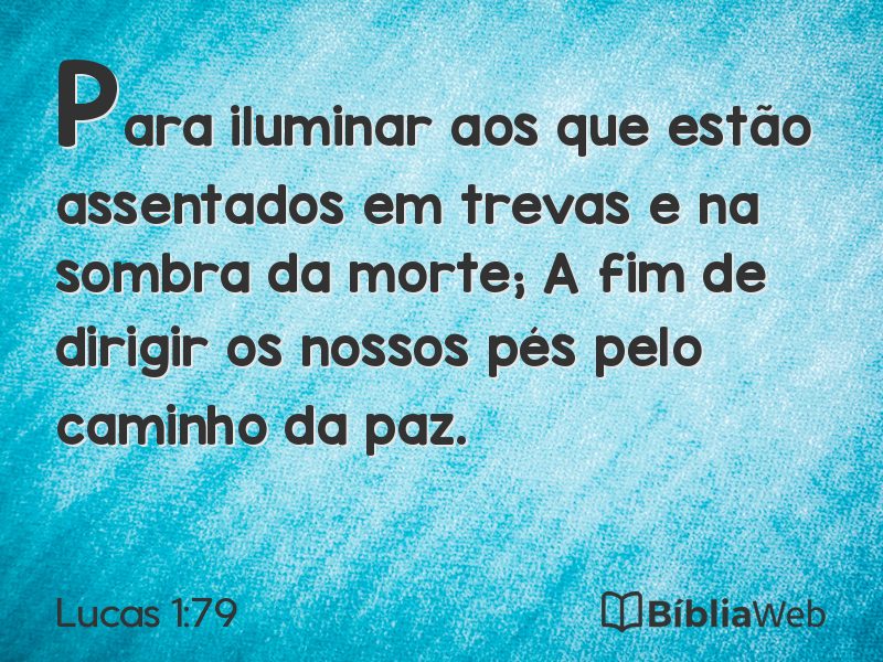 Lucas 1:79 em imagem para compartilhar