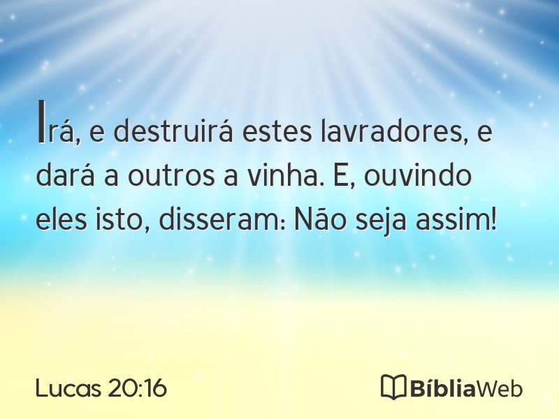 Lucas 20:16 em imagem para compartilhar