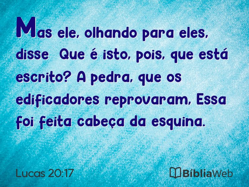Lucas 20:17 em imagem para compartilhar