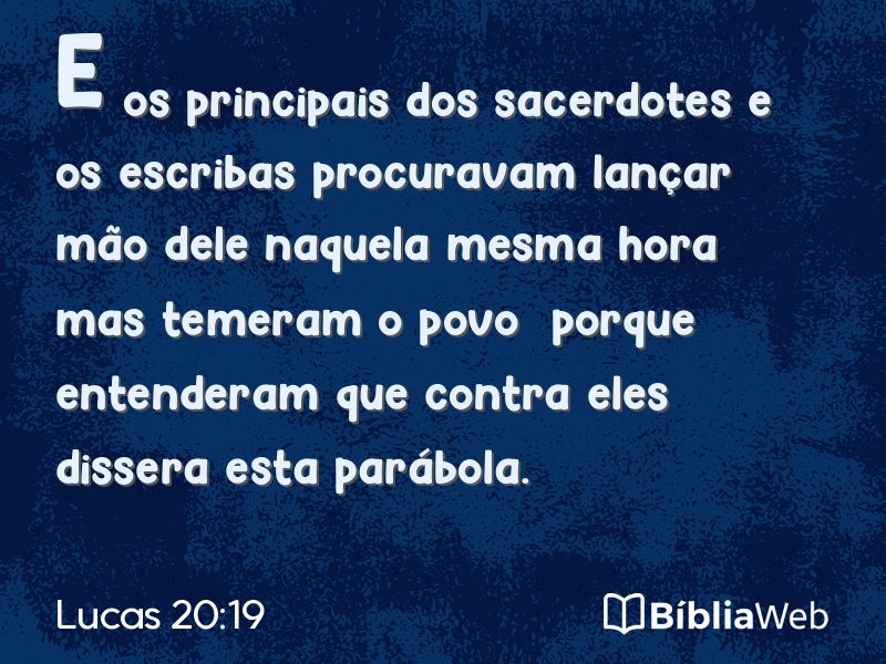 Lucas 20:19 em imagem para compartilhar