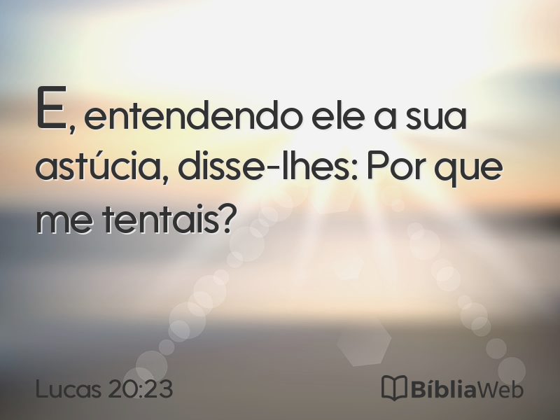 Lucas 20:23 em imagem para compartilhar