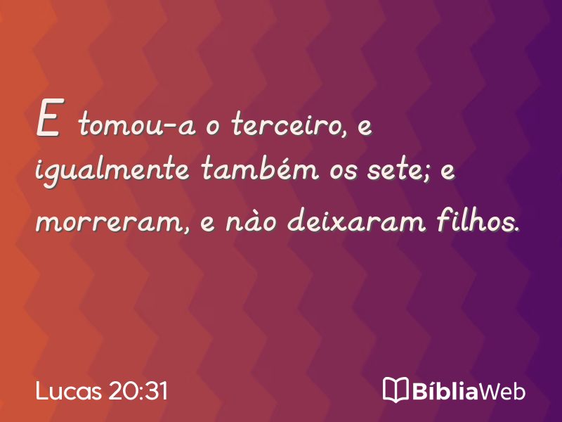 Lucas 20:31 em imagem para compartilhar