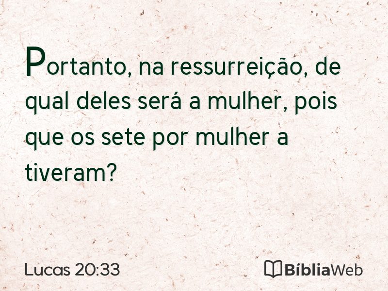 Lucas 20:33 em imagem para compartilhar
