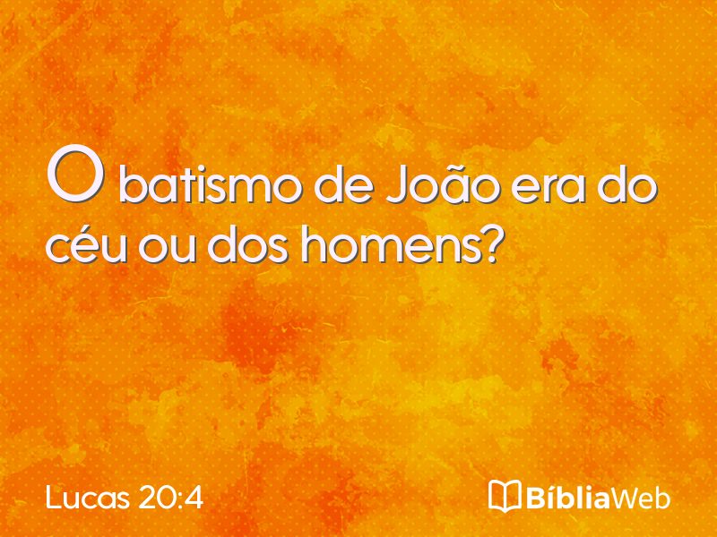 Lucas 20:4 em imagem para compartilhar