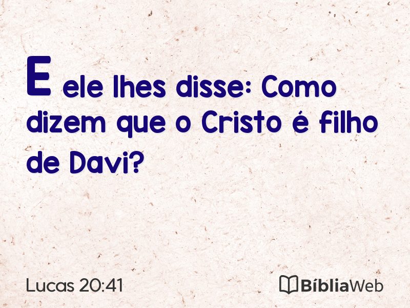 Lucas 20:41 em imagem para compartilhar