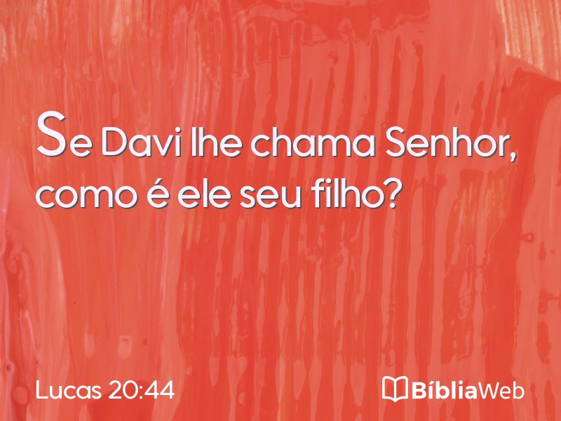 Lucas 20:44 em imagem para compartilhar