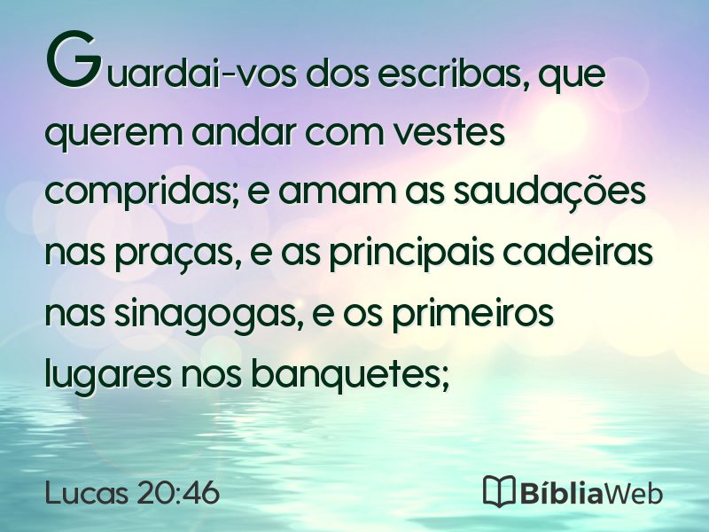 Lucas 20:46 em imagem para compartilhar