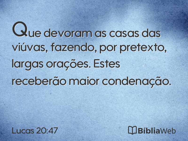 Lucas 20:47 em imagem para compartilhar