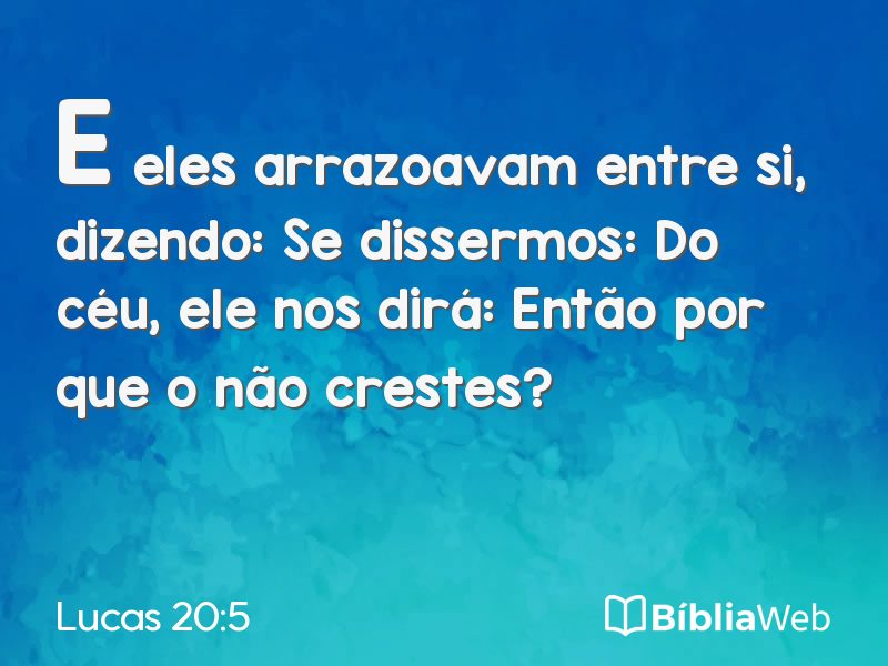 Lucas 20:5 em imagem para compartilhar